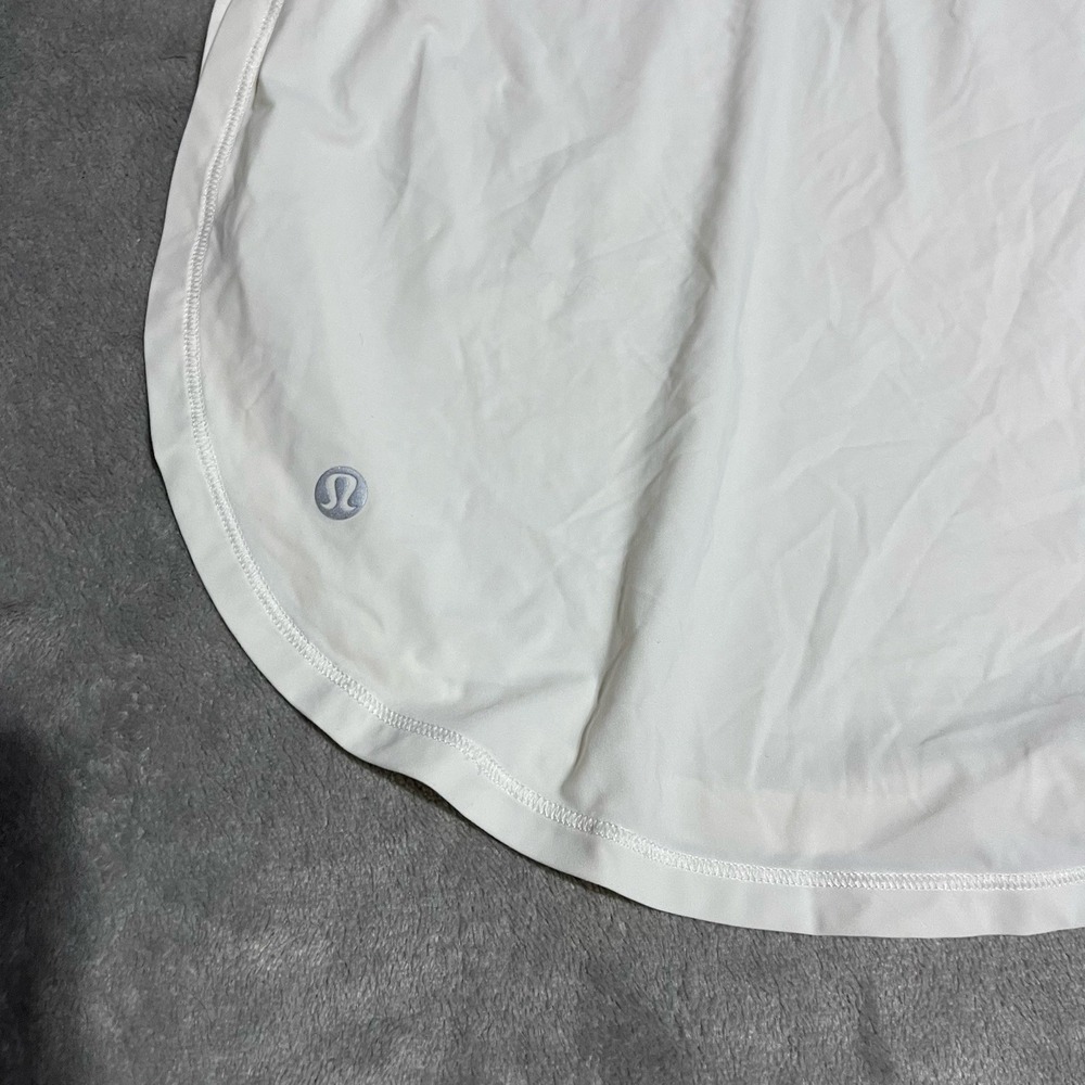 Lululemon Anew Singlet Tank Top Womens 4 White Activewear Sporty Workout - Picture 5 of 5